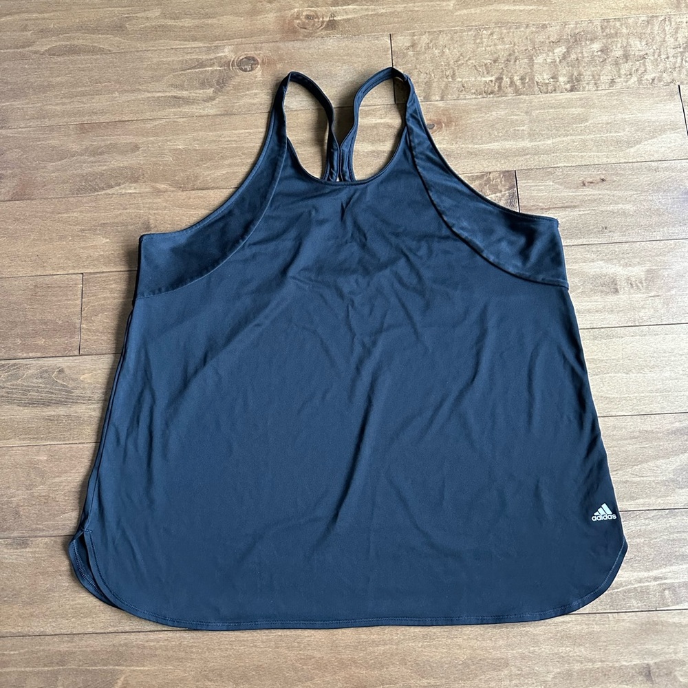 adidas Women’s Black Racerback Tank Top